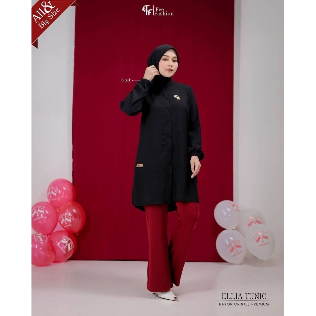 TUNIK ELLIA FEE FASHION BLACK