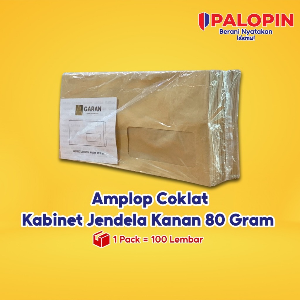 

Amplop Cokelat - Garan Kabinet Jendela Kanan 80 Gsm ( isi 100 pcs )
