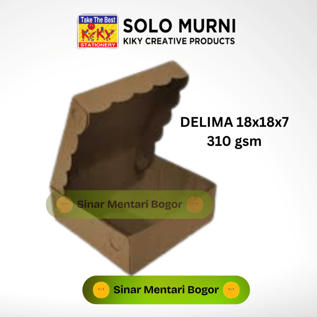 

Dus Nasi Kraft 18x18 Tutup Renda