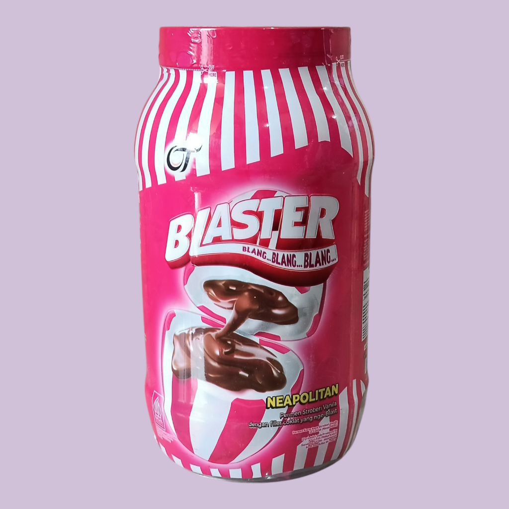 

Blaster Neapolitan Toples Permen Mint isi Coklat 500gr [200 butir]