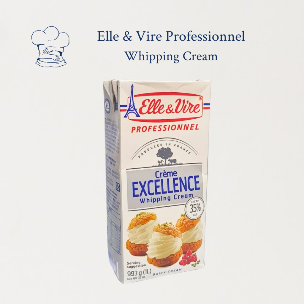 

[CTN] Elle & Vire Excellence Whipping Cream 1Lx12 / Krim Kocok Prancis Premium