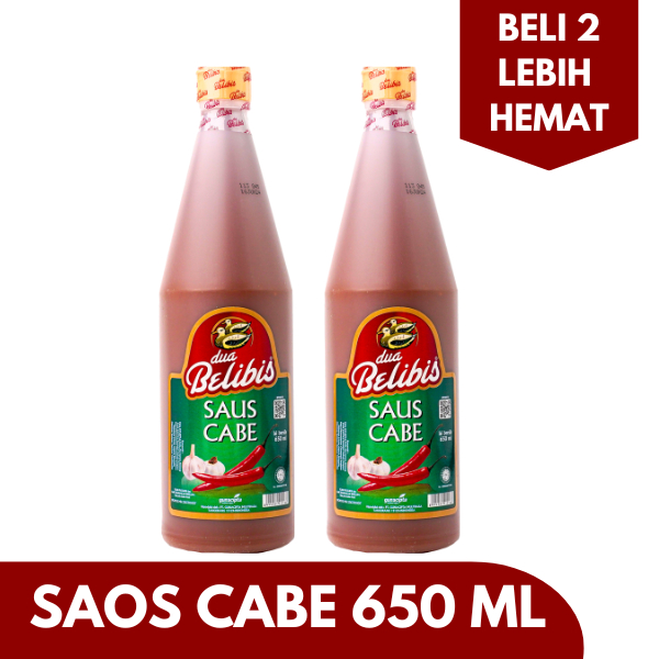 

DUA BELIBIS [2 LEBIH HEMAT] SAOS CABE 650 ML DUA BELIBIS