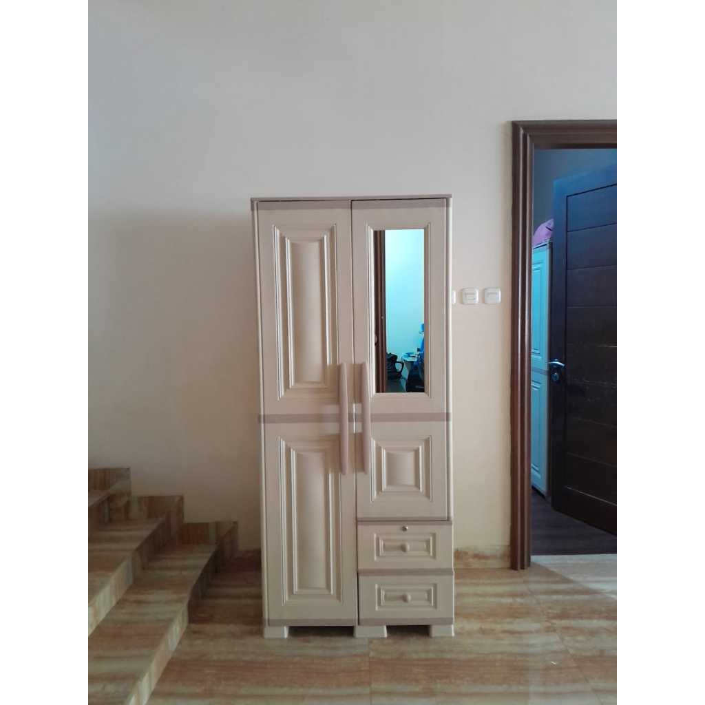 Lemari Olymplast P2 Modern/Lemari Pakaian Plastik Olymplast 2Pintu