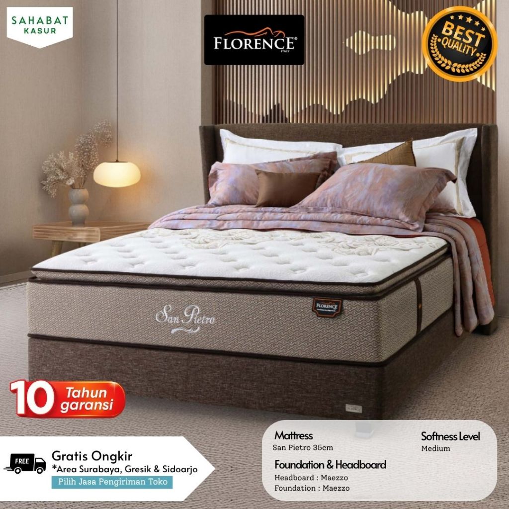 FLORENCE San Pietro Kasur Springbed Best Quality | Kasur Springbed FLORENCE Fullset