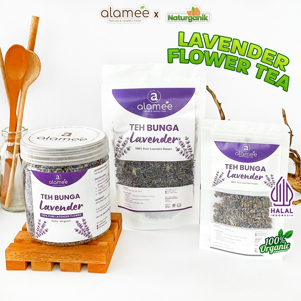 

ALAMEE Teh Bunga Lavender Tea Organik Kering Dried Flower Premium Naturganik