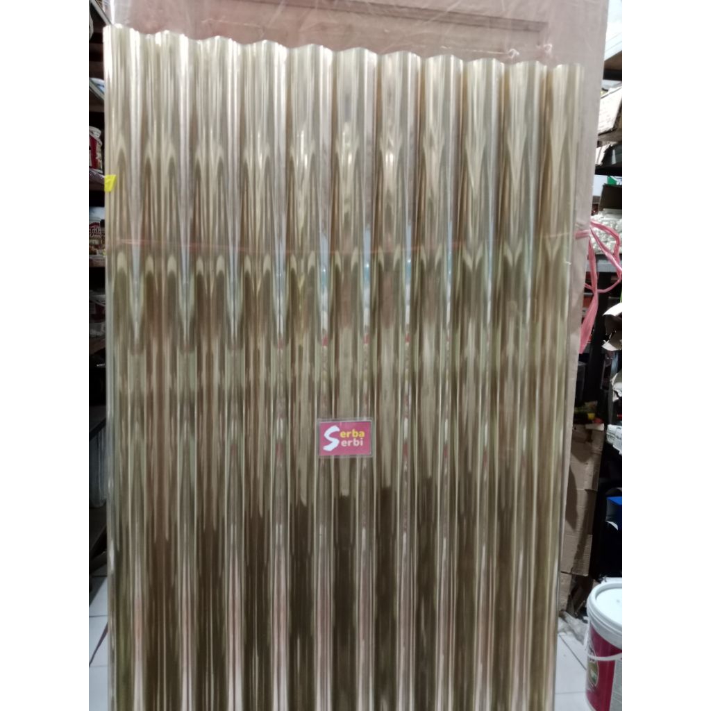 */LEMBAR ATAP PVC BENING*Seng rumah gelombang bening(instant)