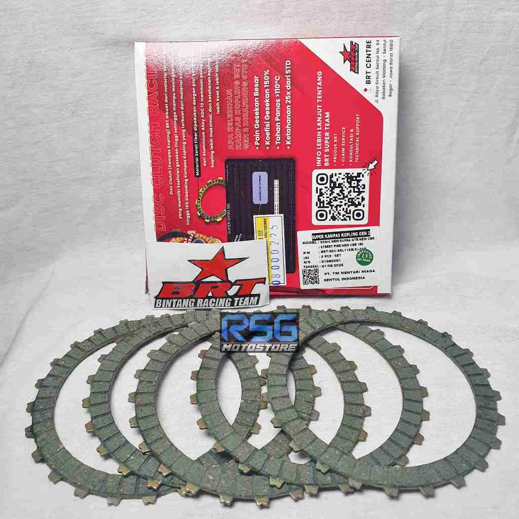 SUPER DISC CLUTCH KAMPAS KOPLING BRT GEN 2 SONIC SUPRA GTR