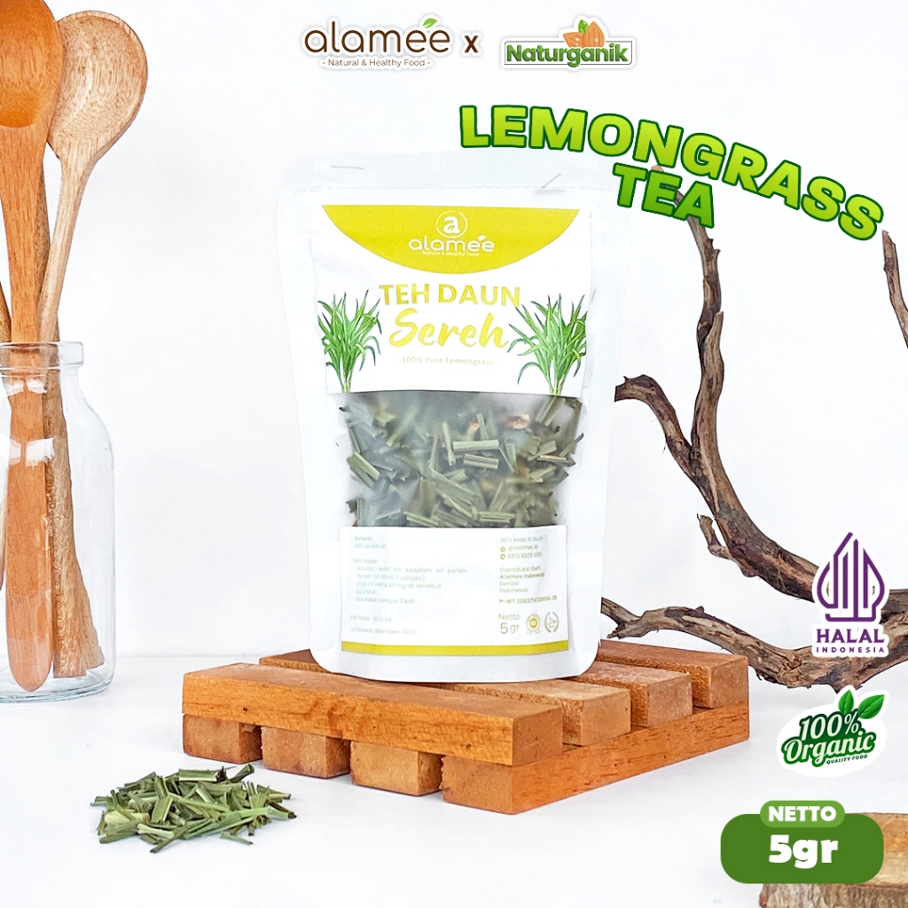 

ALAMEE Teh Daun Sereh Lemongrass Leaf Tea Organik Kering Dried 5gr Premium Naturganik