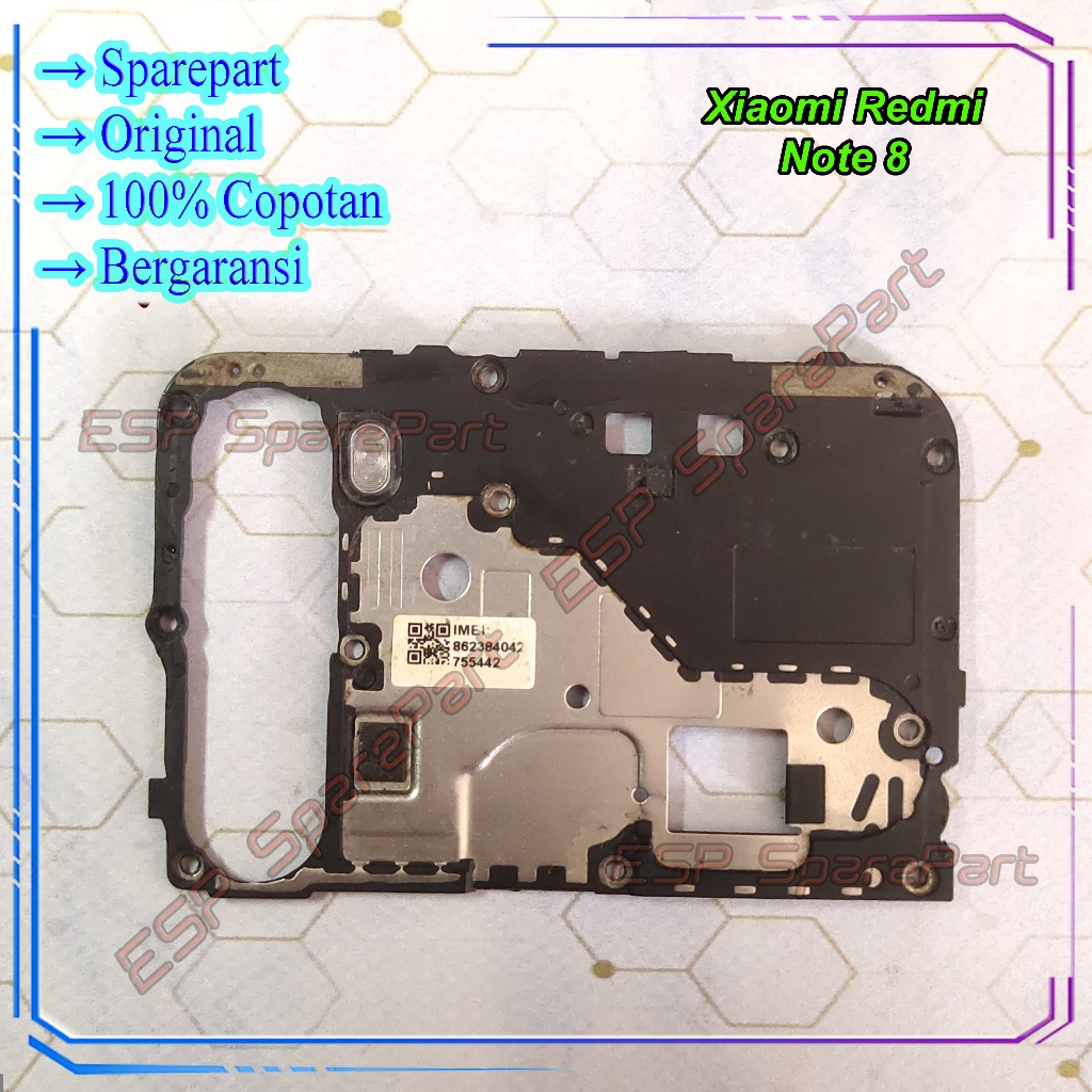 Tutup Mesin Xiaomi Redmi Note 8 Atas Copotan