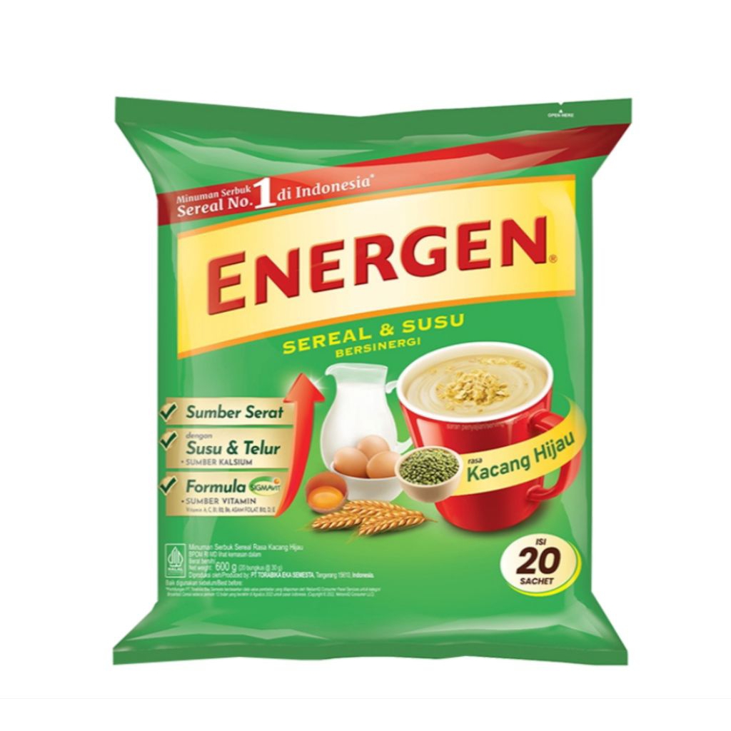 

ENERGEN Minuman Sereal Kacang Hijau 20 pcs