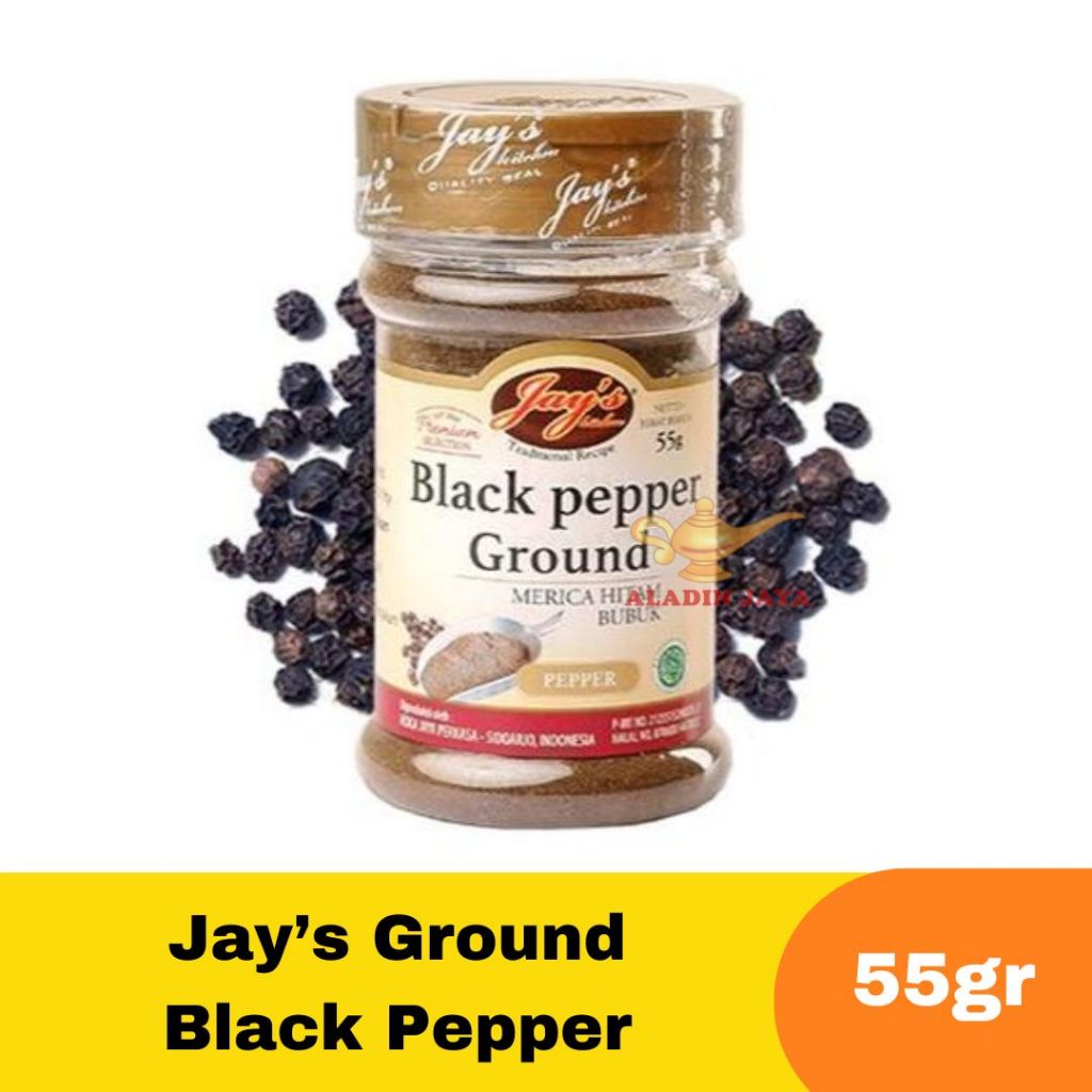 

Jay’s Black Pepper Ground 55gr – Jays Merica / Jays Ground Black Pepper
