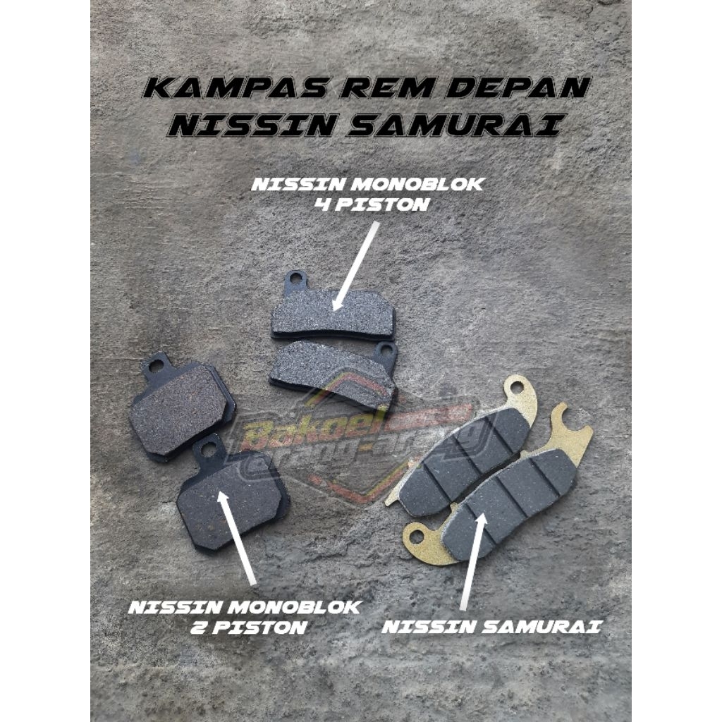 kampas rem nissin monoblok 4p 2p samurai kampas rem cakram nissin 4p 2p samurai