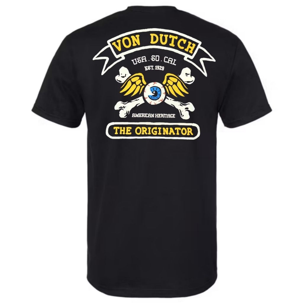 TAMASSAKA - [A0-09] Kaos Von Dutch  , Baju Von Dutch American Heritage The Originator Unisex Pria/Wa