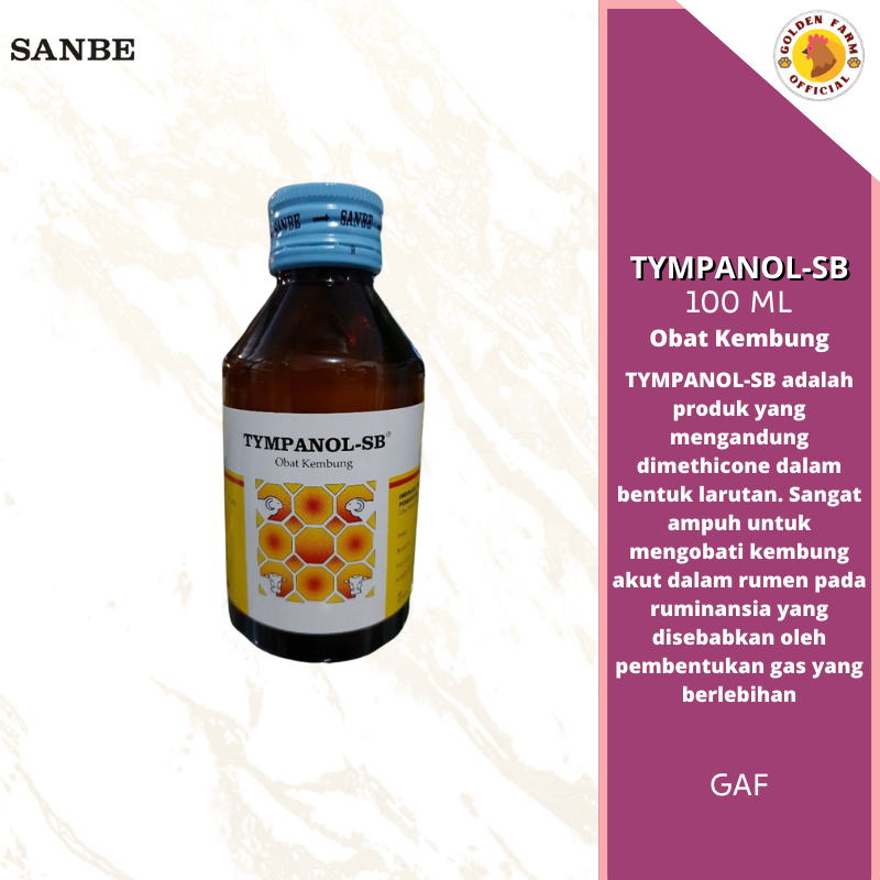 Tympanol SB 100 ml Sanbe Obat Kembung Hewan
