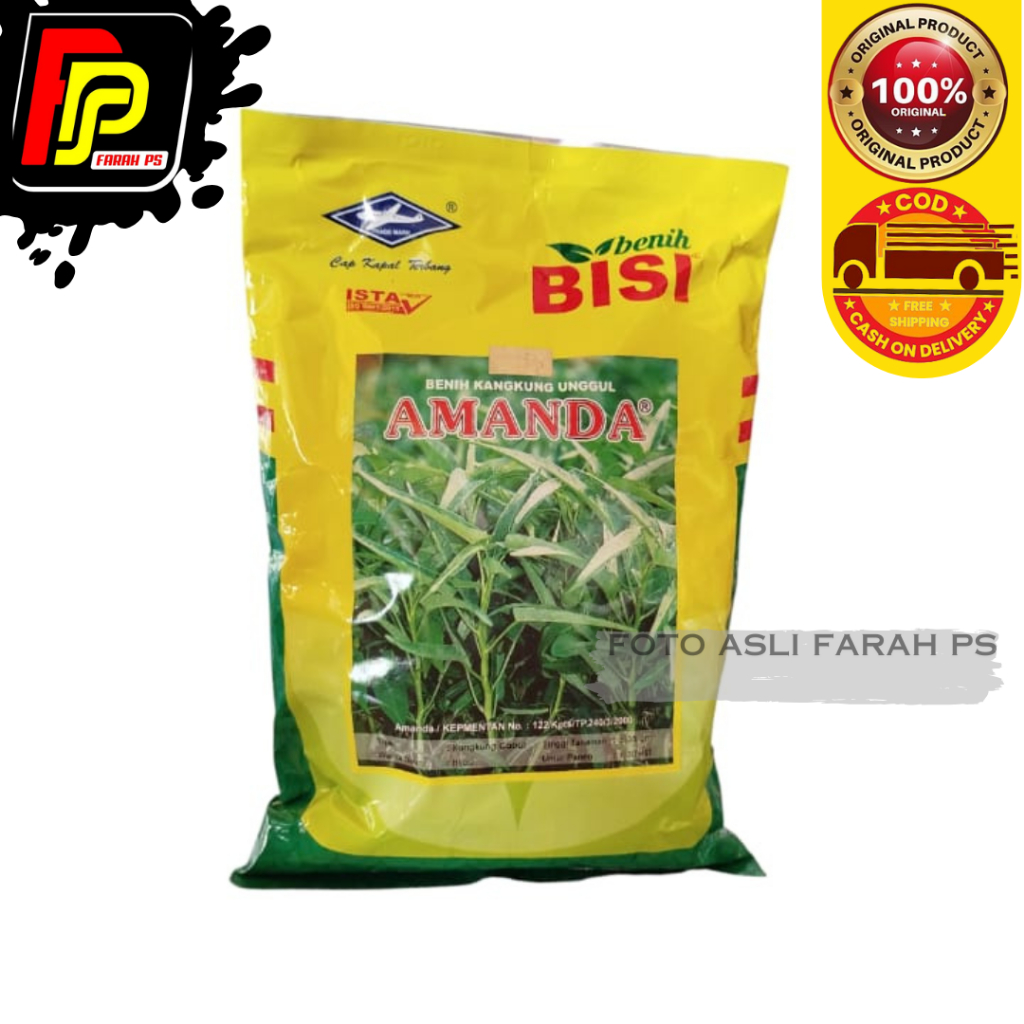 Benih Kangkung Amanda 1kg Cap Kapal Terbang