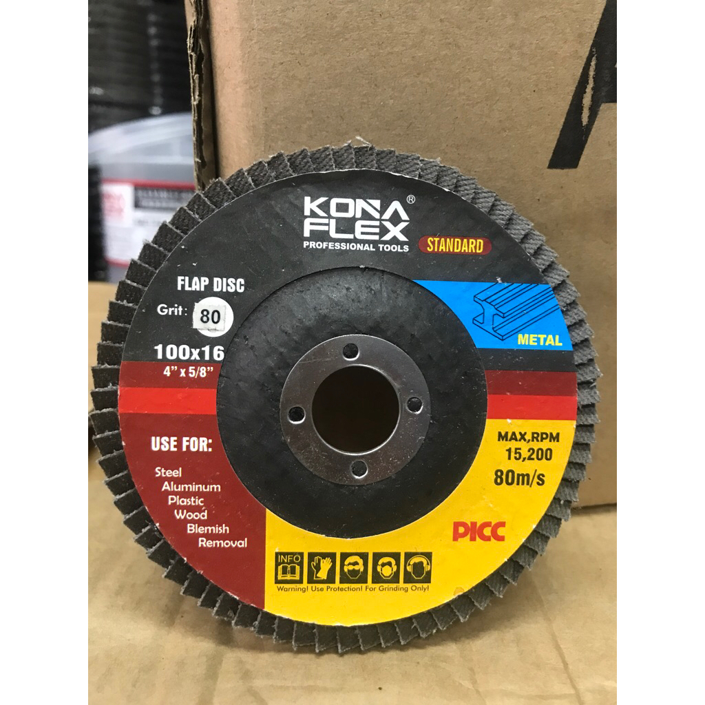 Amplas susun Gerinda Konaflex Flap Disc standart 4” Termurah