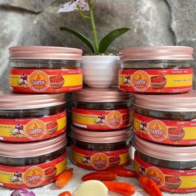

Sambal Merapi Varian Sambal Bawang Pedas Puas 200Gram