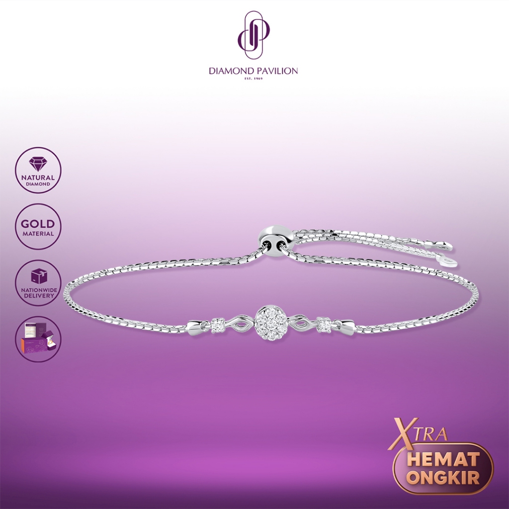 Diamond Pavilion Gelang Emas Batu Berlian Birgenia Bracelet