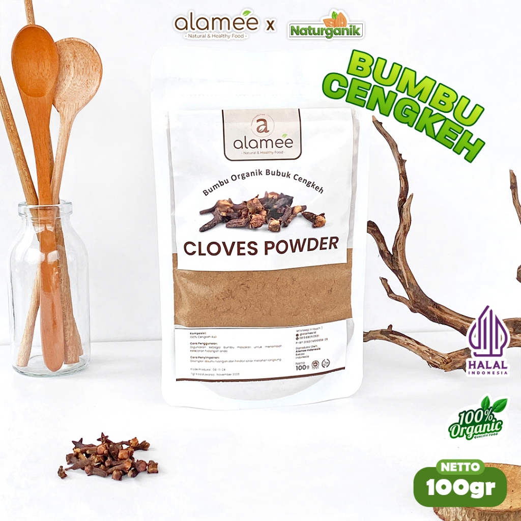 

ALAMEE Cengkeh Bubuk Bumbu Dapur Instan Clove Powder Spice Seasoning Organik 100 Gram Naturganik