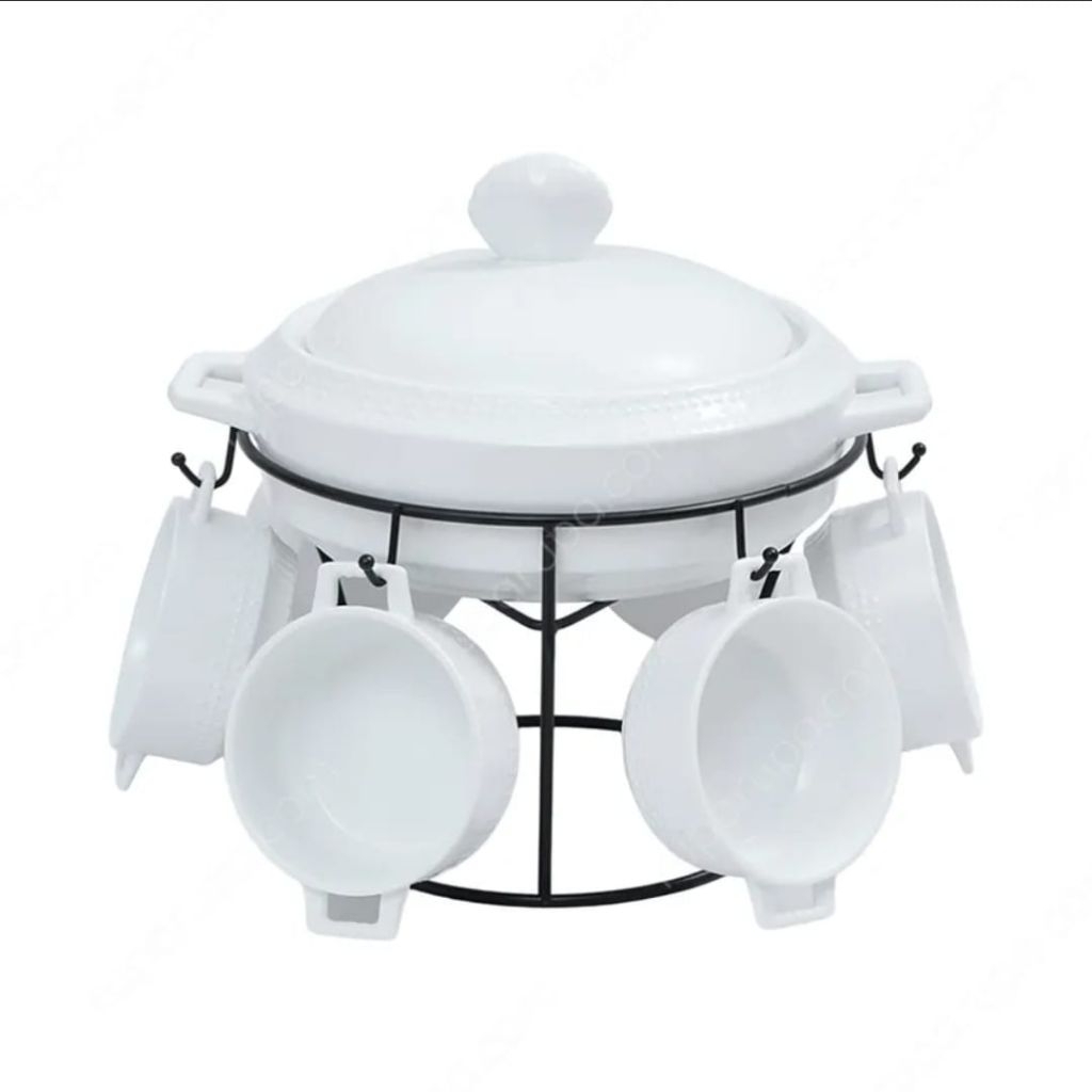INFORMA SERVING BOWL SET HANEUL MATTE WHITE (8) // INFORMA TEMPAT SAJI // WADAH SAJI