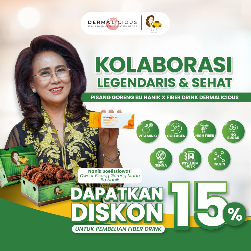 

Fiber - Minuman Serbuk Rasa Jeruk Tangerine isi (5 Sachet)