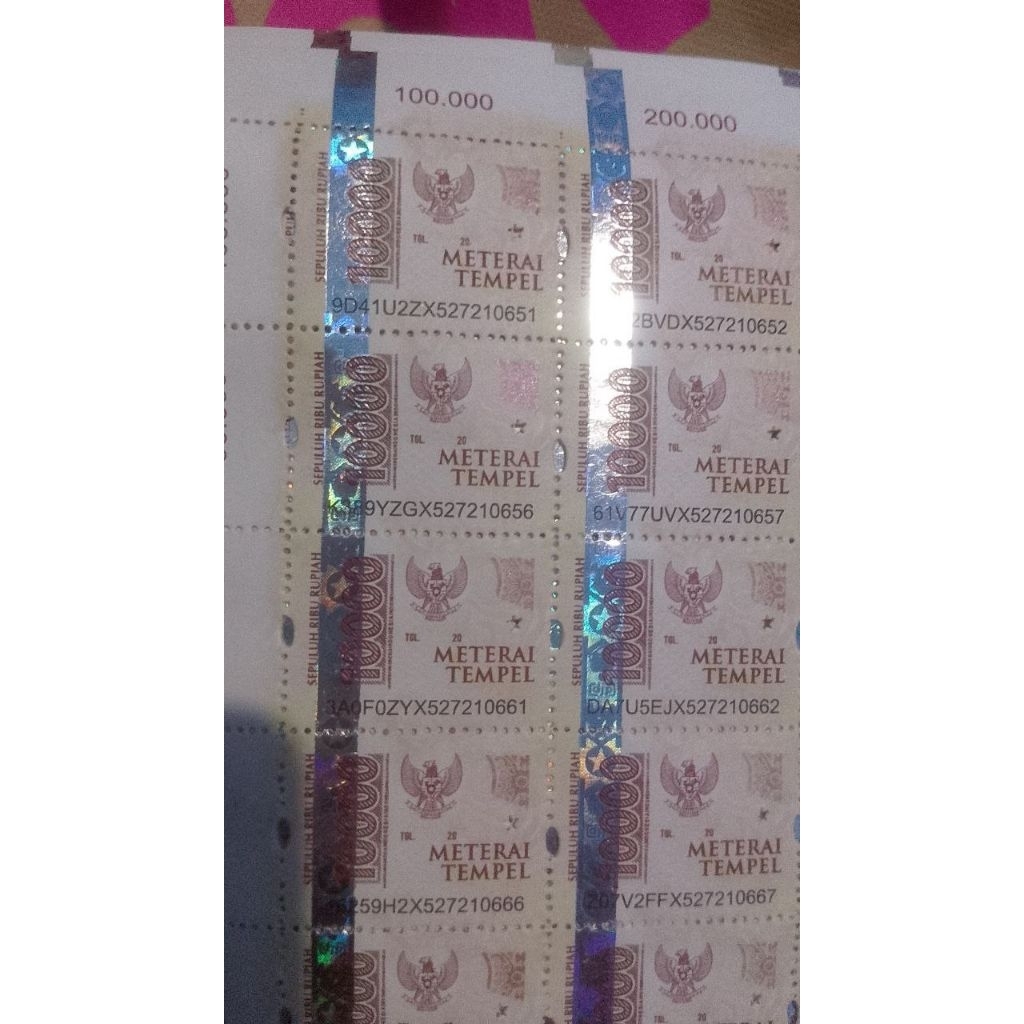 

PERANGKO 10000 POS ATK Kantor POS