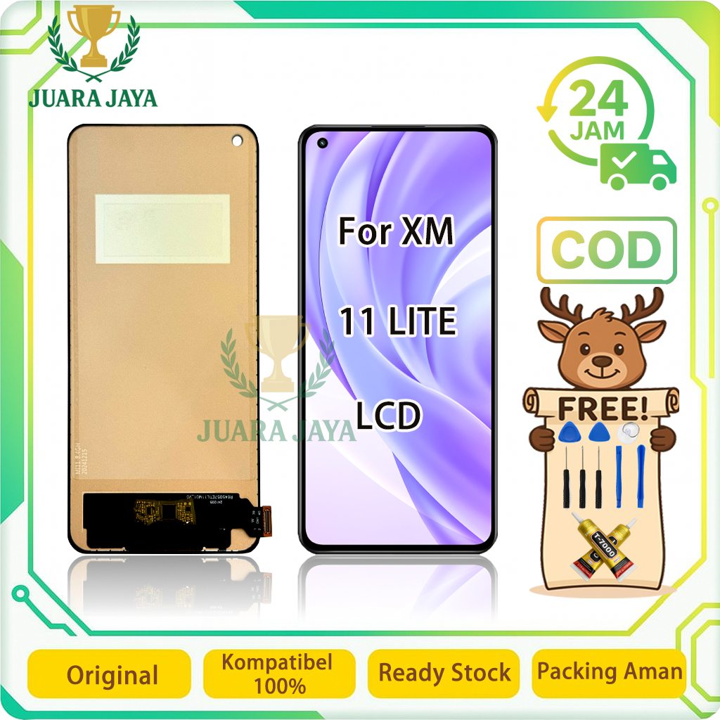 ASUGAR Lcd For Xiaomi 11 Lite  Universal Fullsett Touchscreen OEM
