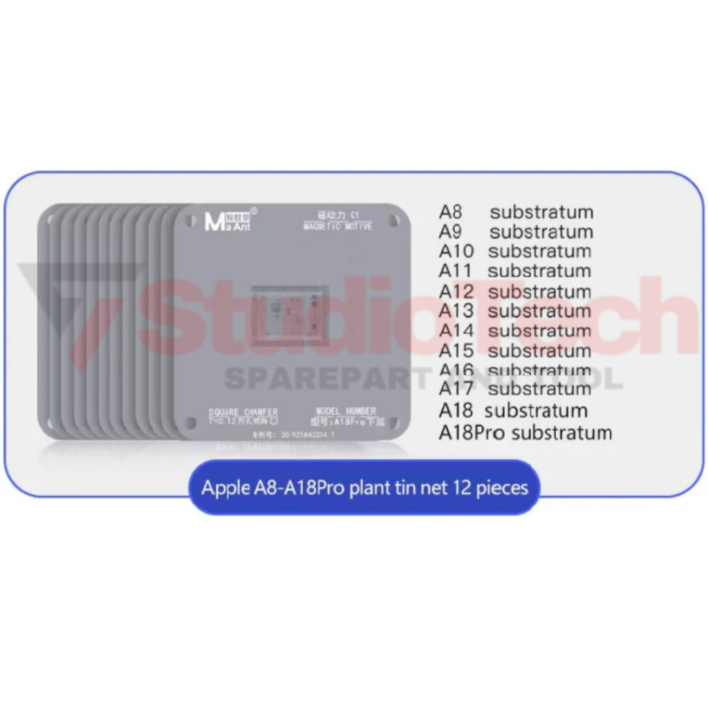 PLAT BGA MAGNET STENCILS IPHONE CPU A8-A18PRO MA ANT