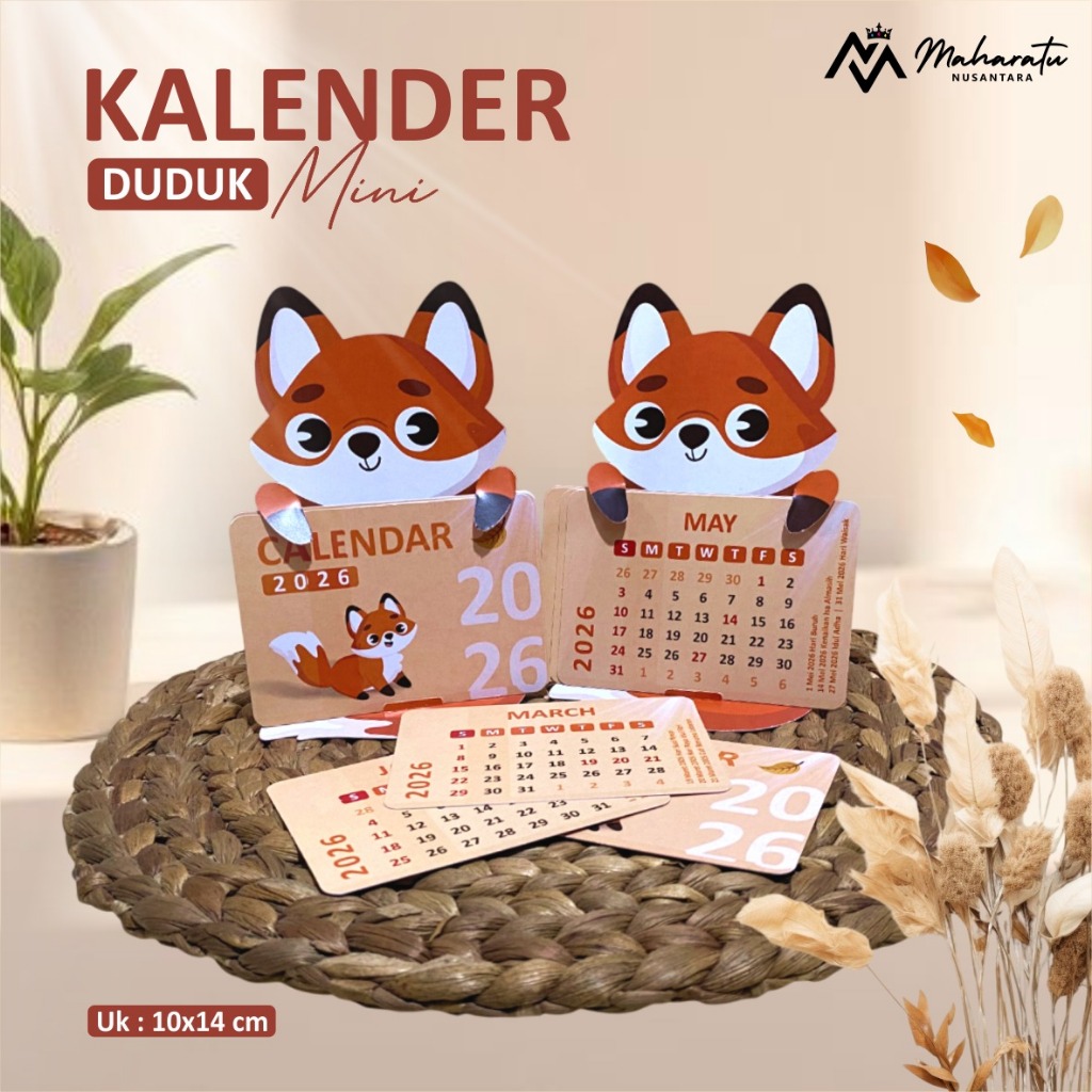 

KALENDER DUDUK MINI CUSTOM - KALENDER MEJA AESTHETIC- KALENDER MINI NEW CUTE CHARACTERS READY