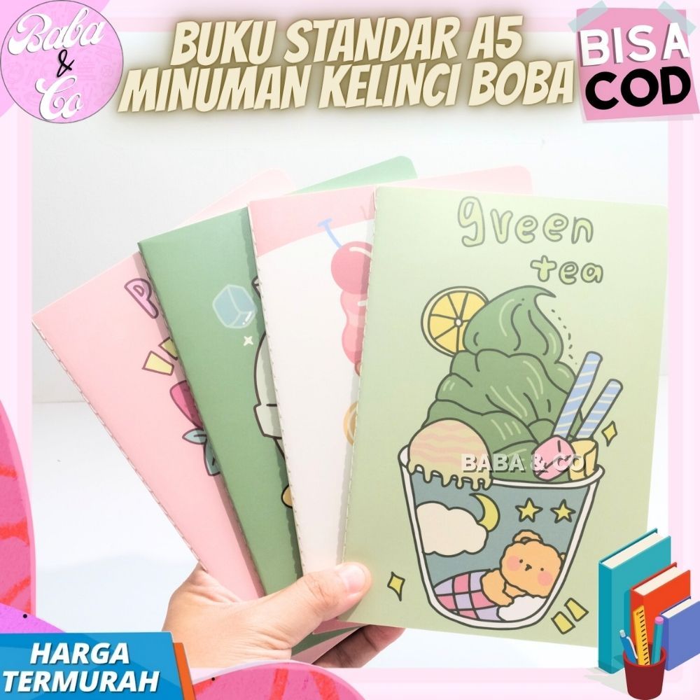 

BUKU A5 MINUMAN KELINCI BOBA LUCU UNIK BUKU TULIS STANDAR A5 DESSERT ICE CREAM BOBA KELINCI UNIK BUKU A5 STANDAR KELINCI BOBA MINUMAN UNIK MURAH COD
