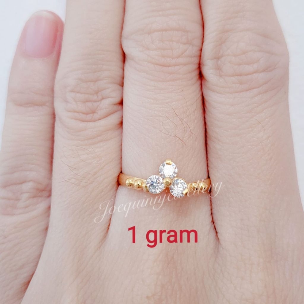 cincin mata 3 1 gram emas muda
