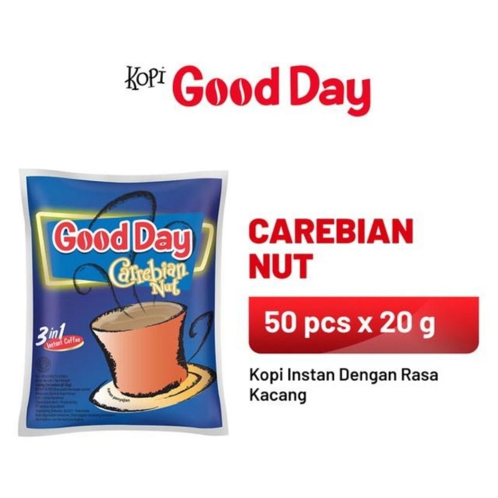 

Good Day Carrebian Nut 1 Bag isi 50 x 20 gr