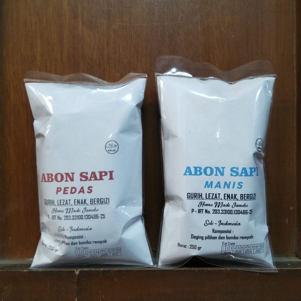 

250gram Abon Sapi Asli Solo rasa Manis dan Pedas