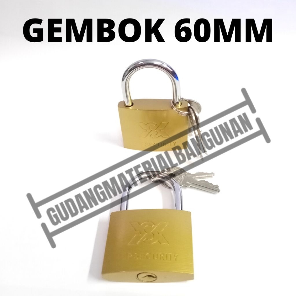 [KUNING] gembok KUNING 60mm oliq ysk 60 mm gembok koper KUNING