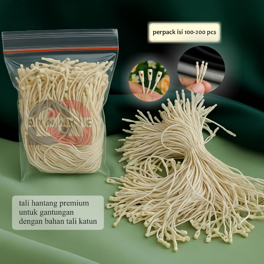 

TALI HANTAG 1PACK ISI 100 PCS | TAG|TALI LABE L| TALI TALI UNTUK | HANTAG | TALI CREAM DAN HITAM..