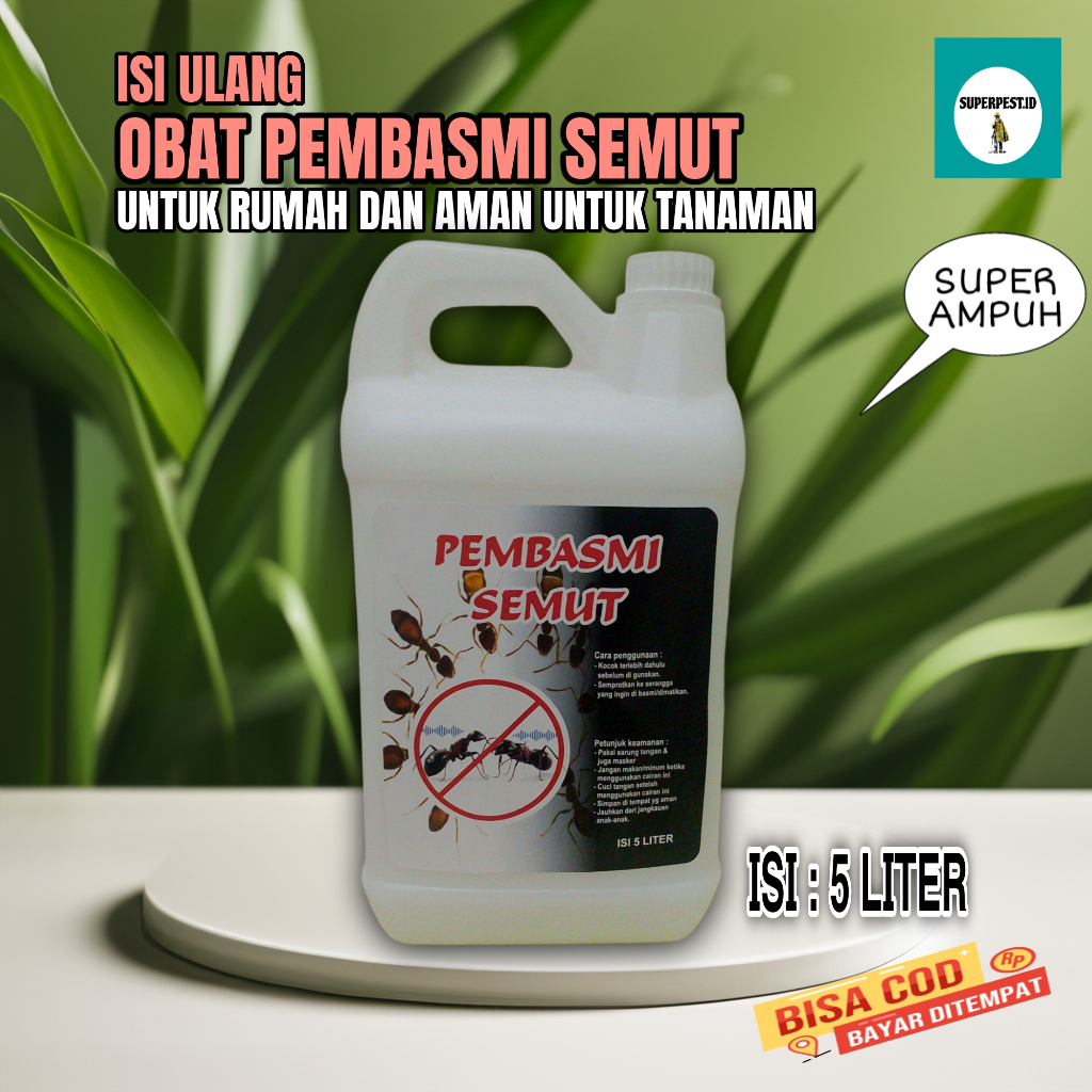 Superpest.id Pembasmi Semut super ampuh | Obat pembasmi Semut Aman Untuk Tanaman Isi 5 Liter