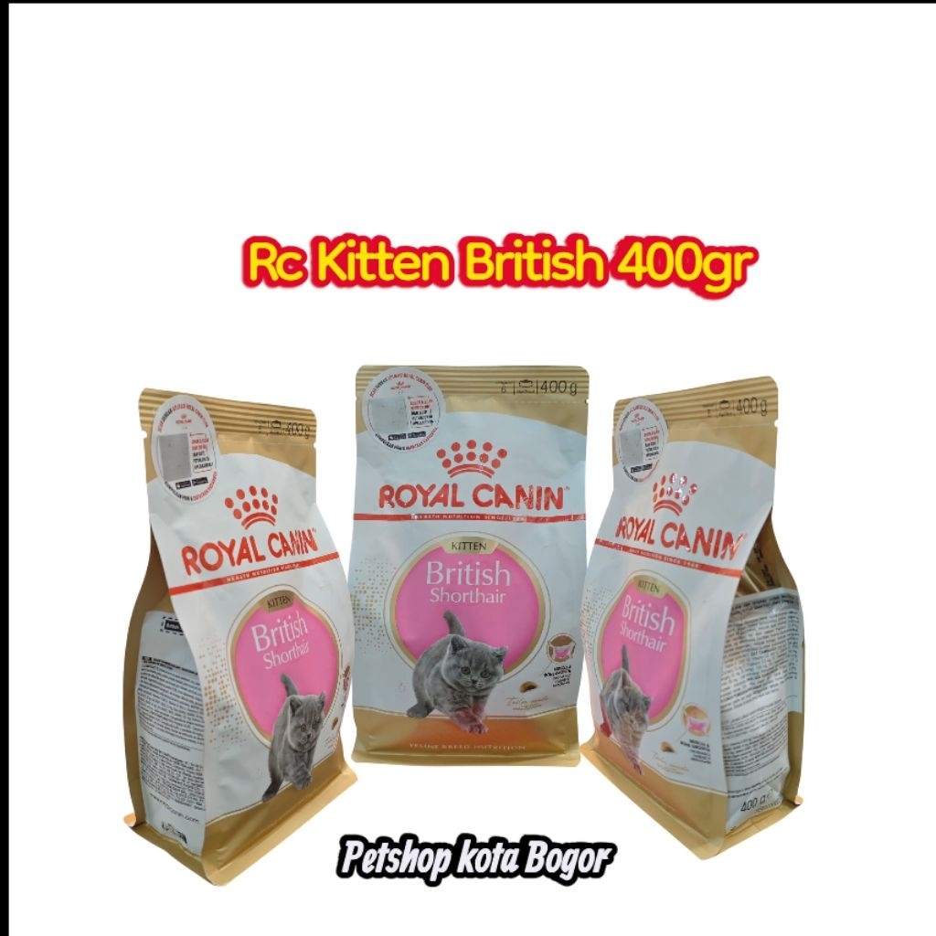 Royal canin british short hair kitten 400gr makanan kucing british kitten