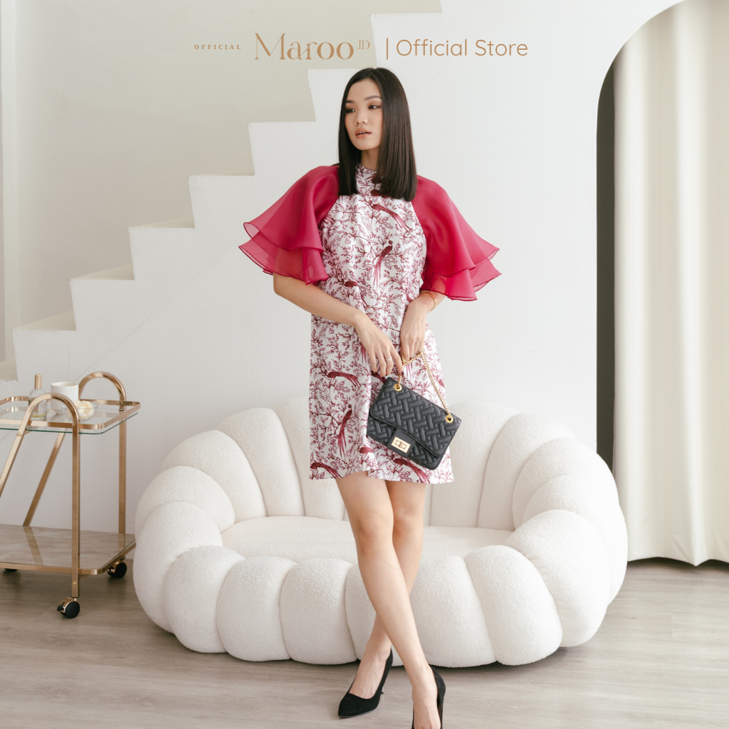 Maroo – Mayleen Qipao / Cheongsam / Dress Korea Style / Qipao Dress / Dress Imlek