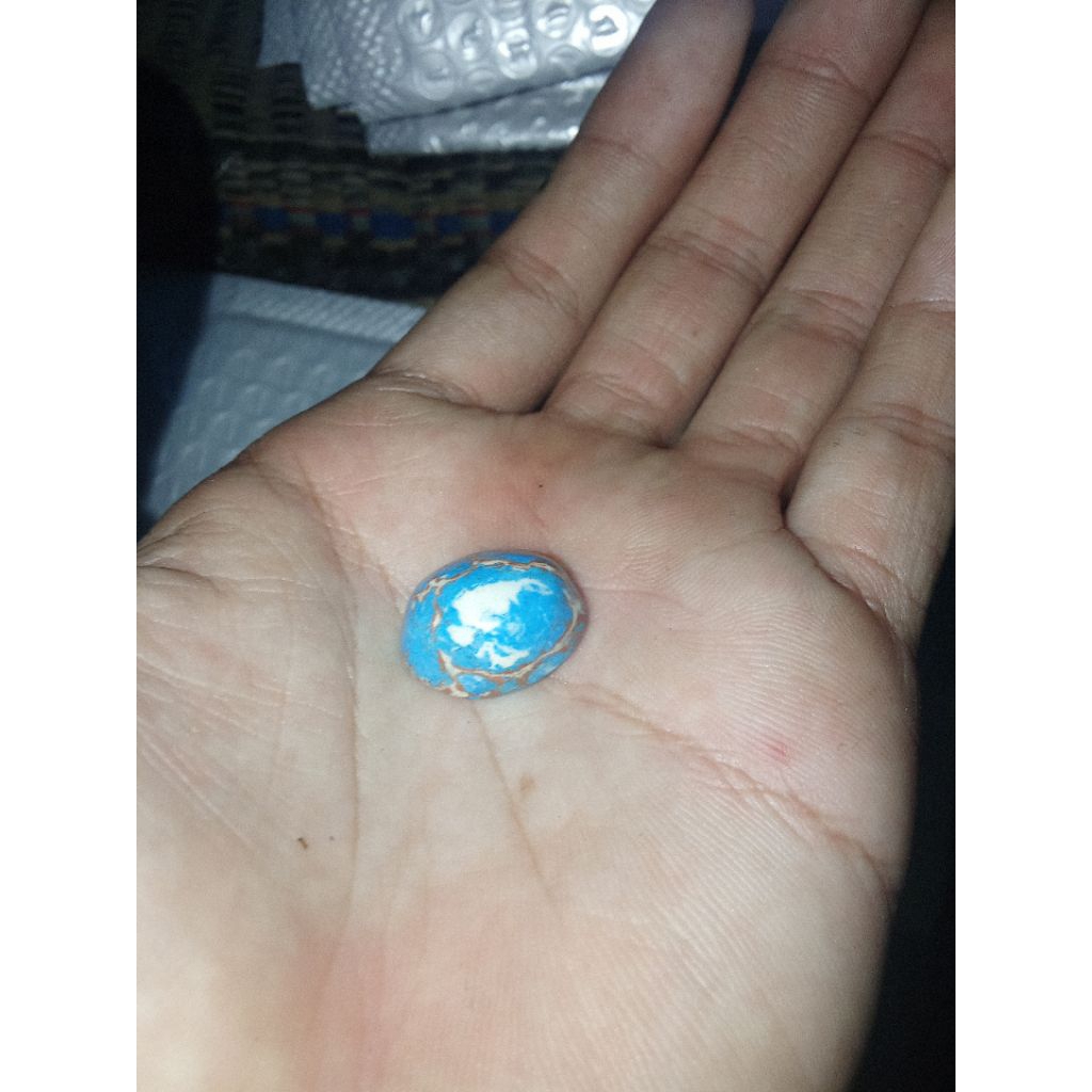 batu akik warna biru
