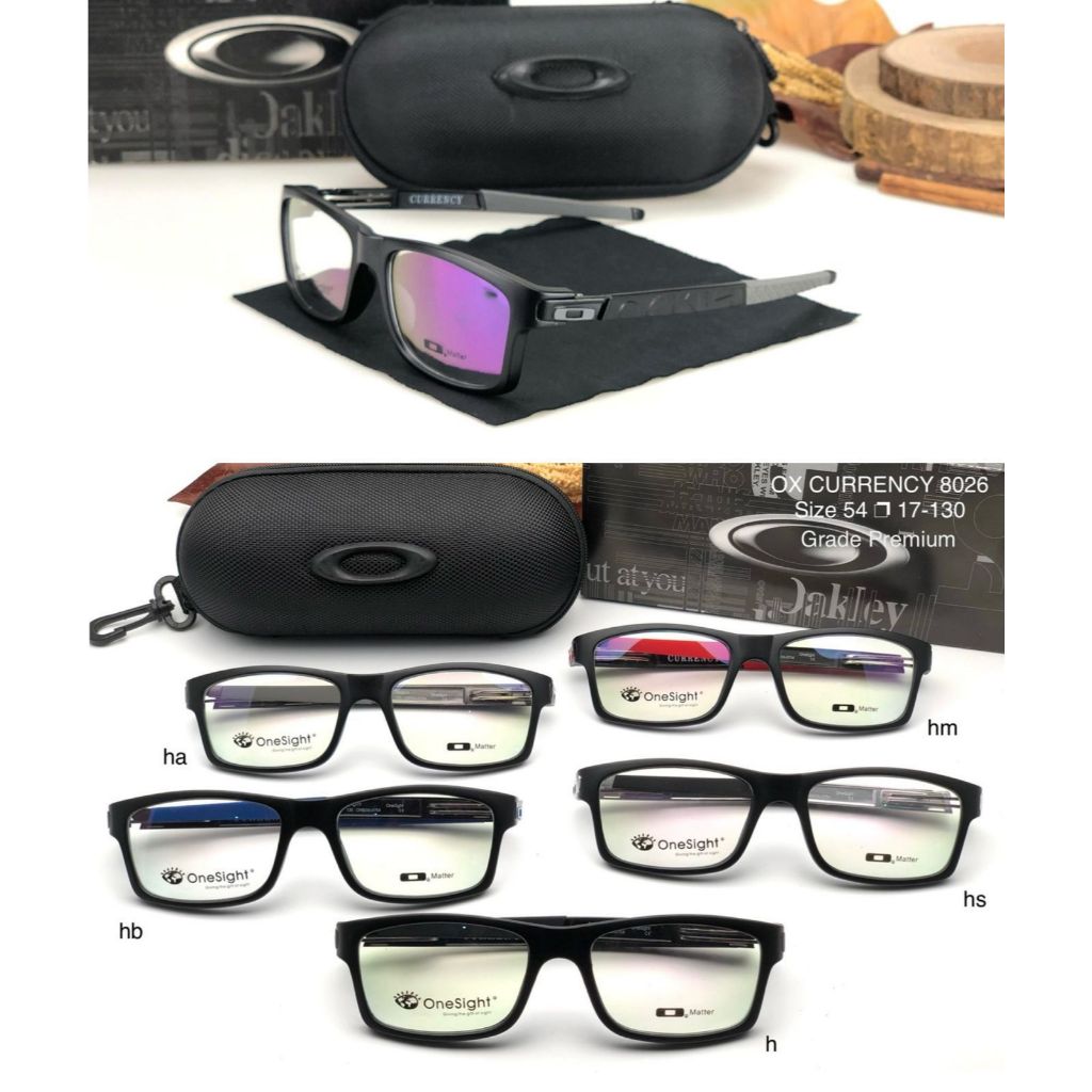 Kacamata Frame OX CURRENCY 8026 Pria Wanita - Lensa Anti Radiasi | Model Terbaru Premium