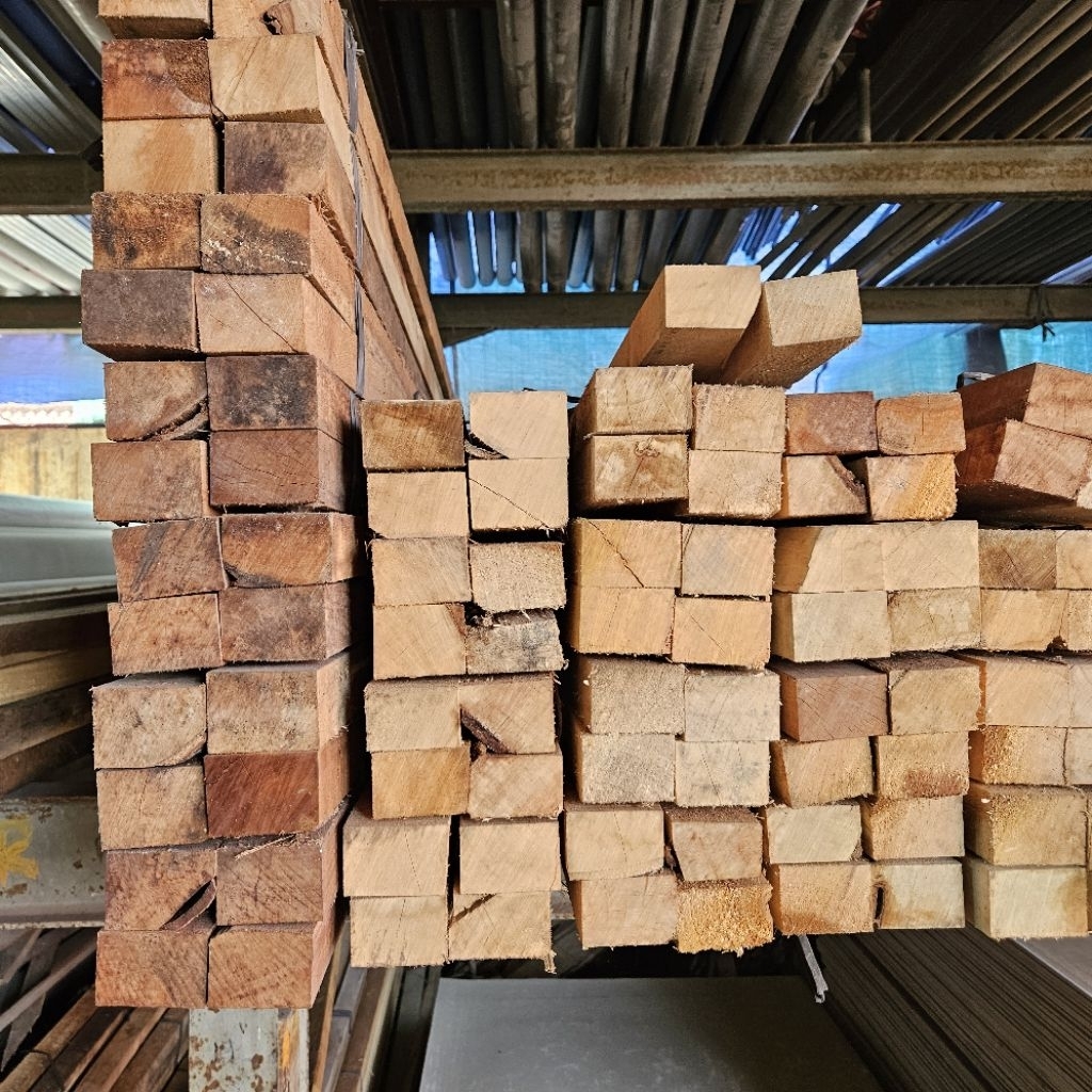 Kayu Kaso 5x7 Ikatan 4 Batang Meranti Batu Panjang 4 Meter