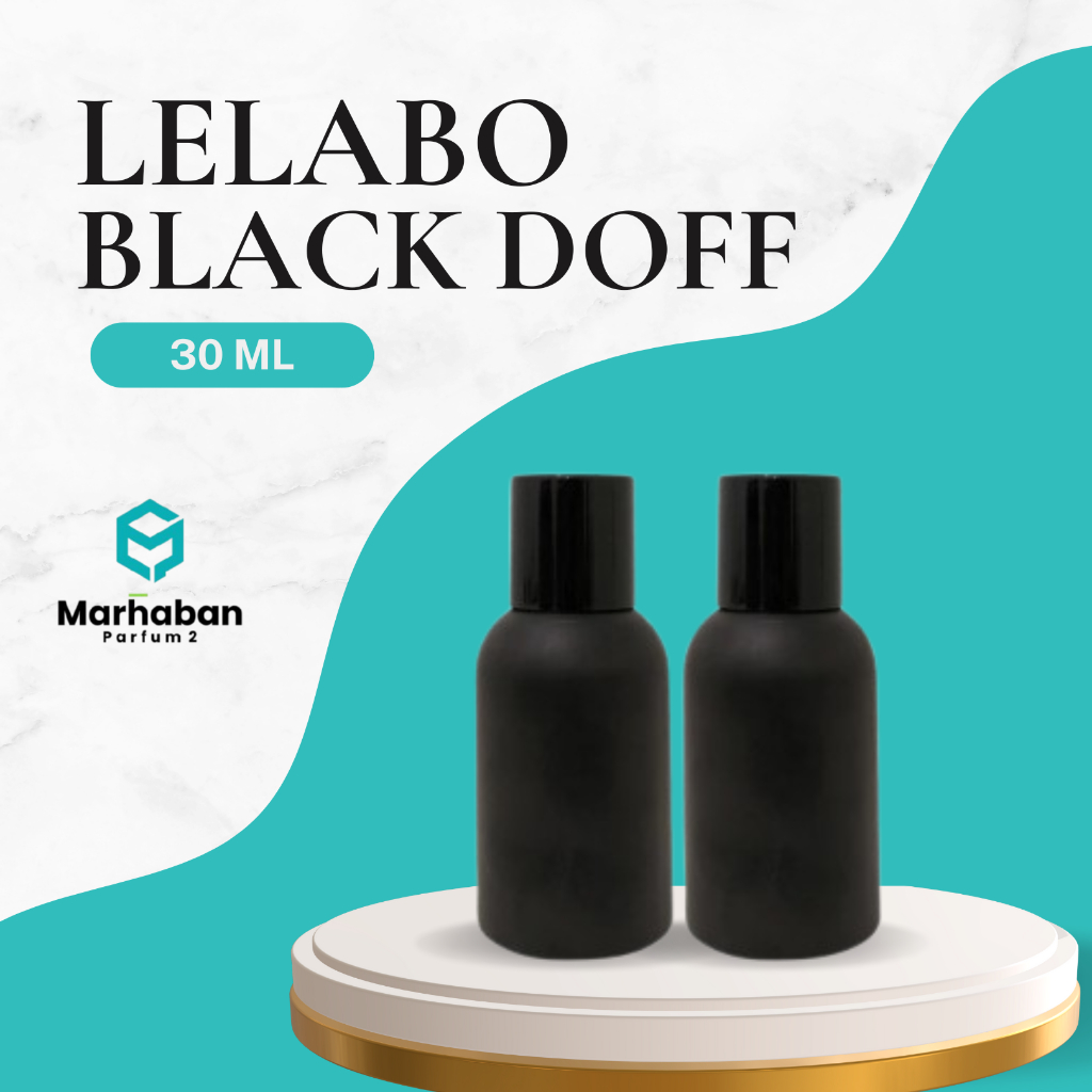 Botol Parfum Kosong - Botol Lelabo Black Doff 30ML Semi Press HARGA GROSIR LUSINAN