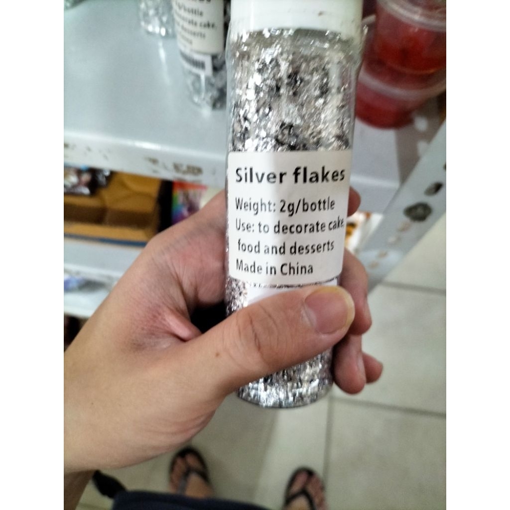 

silverflakes 2 g made in china