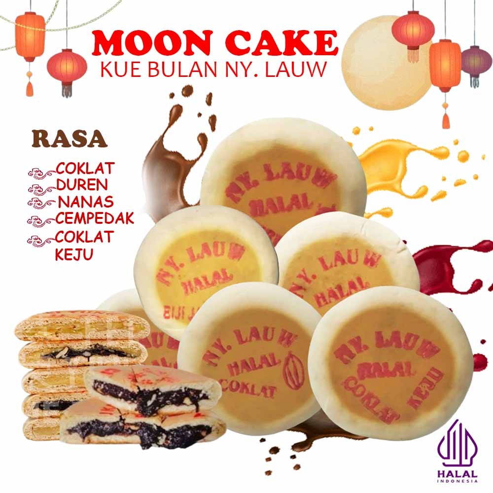 

Kue Bulan Ny Lauw Asli Tong Cu Pia Mooncake Phia Kue Roda Halal Moon Cake Kue Bulan Ny. Lauw Rasa Coklat Duren Nanas Cempedak Jambu Biji Coklat Keju