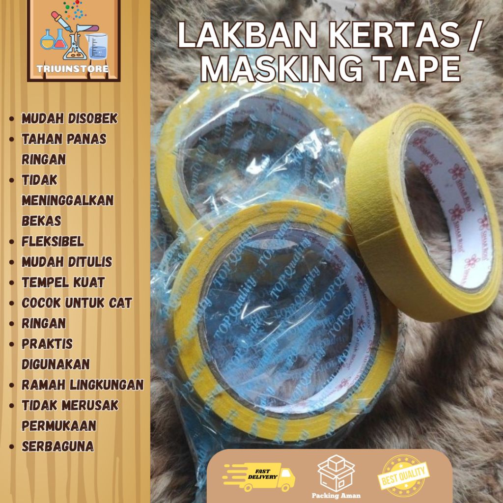 

Lakban kertas/Masking Tape