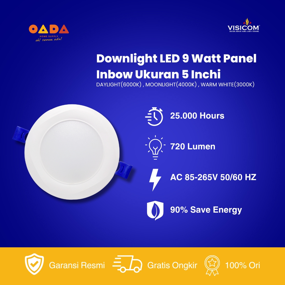 VISICOM Lampu LED Downlight Inbow 9W