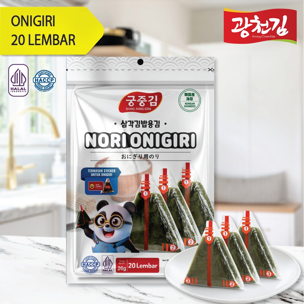 

KC. NORI ONIGIRI | Nori Wrapper Khusus Bungkus Nori Triangle / Sushi Nori (ISI 10,20,50 Lembar)