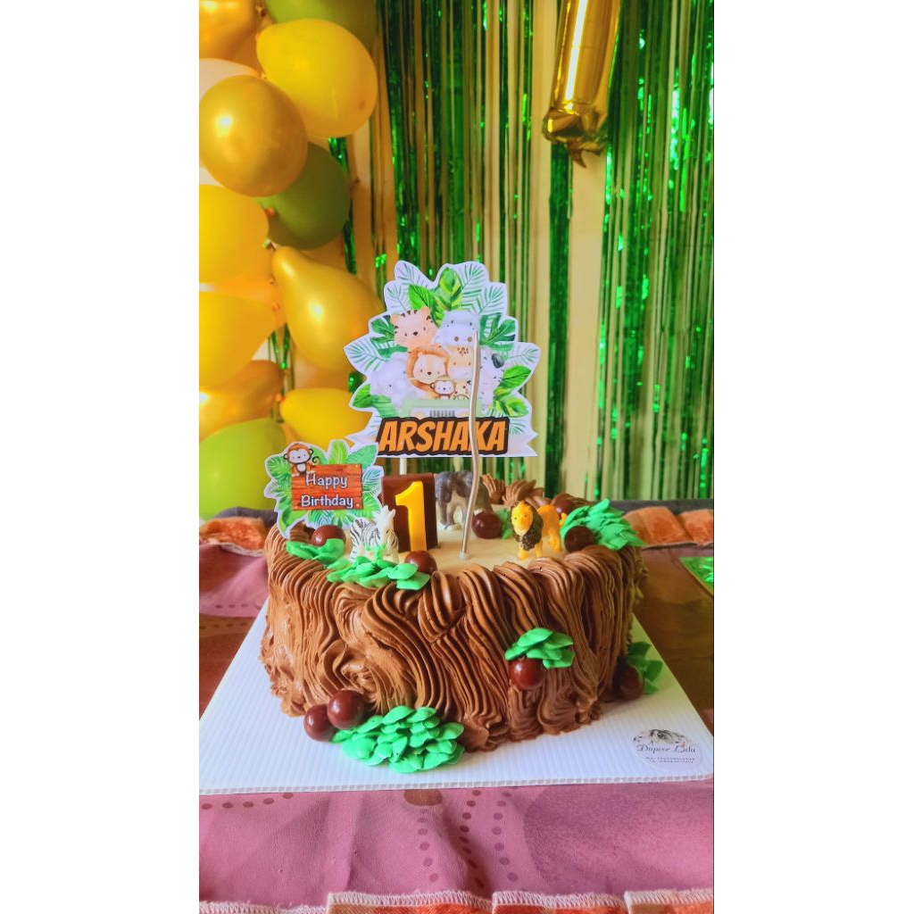 

Birthday Cake Safari topper mainan 20 cm