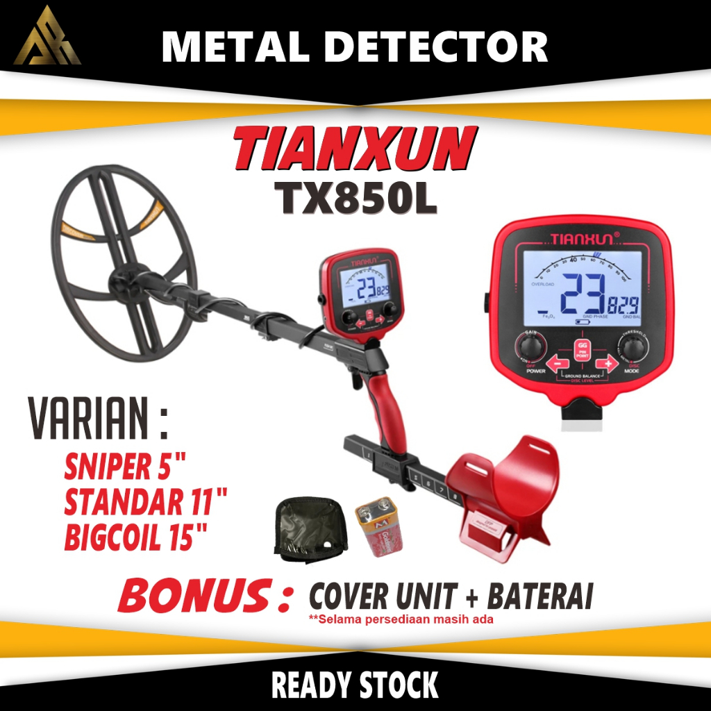 ORIGINAL TIANXUN Metal Detektor TX850 TX850L TX850 L Pendeteksi Logam Dan Emas Metal Detector
