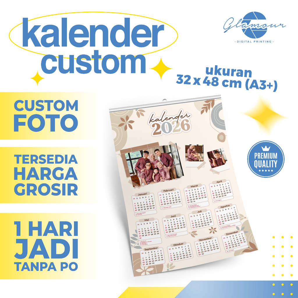 

Kalender Custom Foto | Kalender Dinding Custom | Kalender 2026